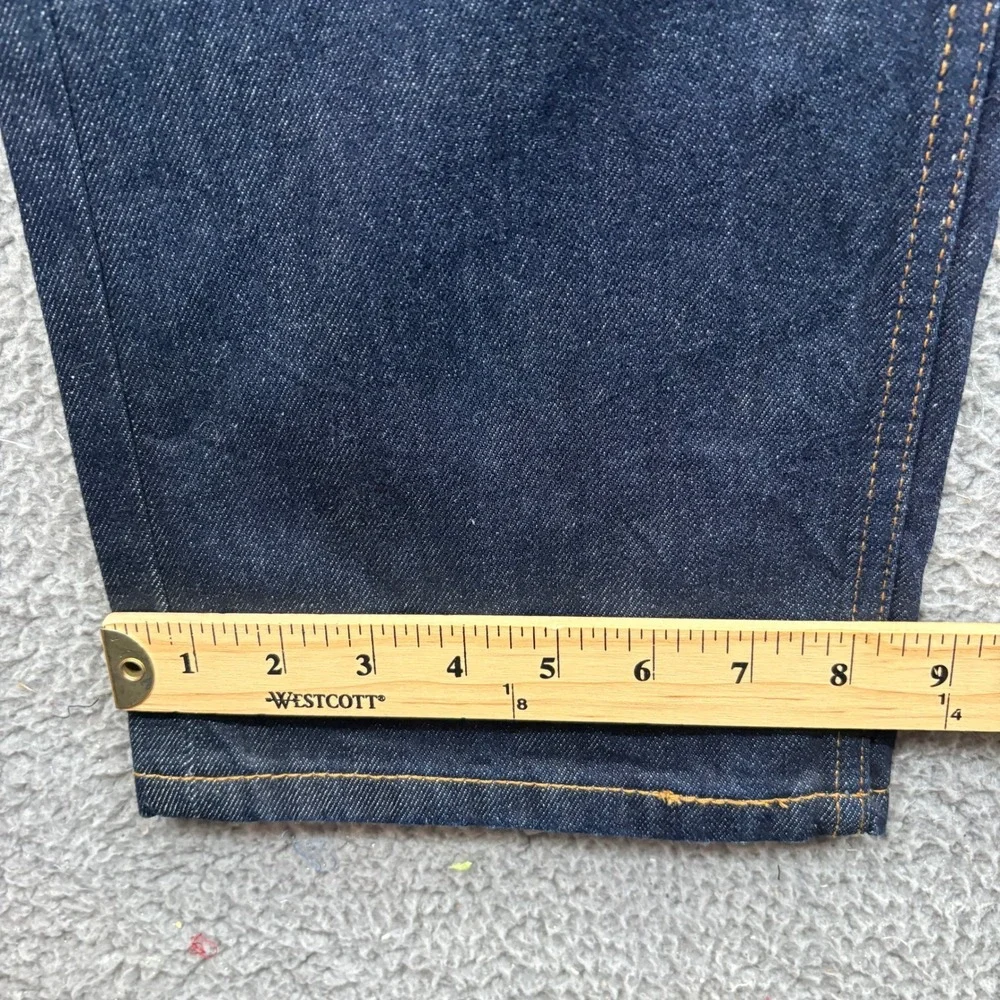 Levis 505 Regular Fit Jeans Mens 34x30 Dark Wash Straight Leg Denim Pants